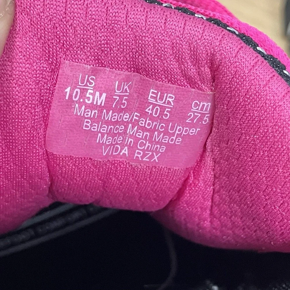 Ryka Vida RZX Training Shoes Black Pink Green Womens Size 10.5M Sneakers